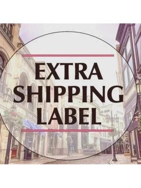 Extra Shipping Label - Pink Accent